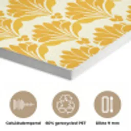 Patroon - Motief - Geel PET vilt klein 837 -closeup_NL