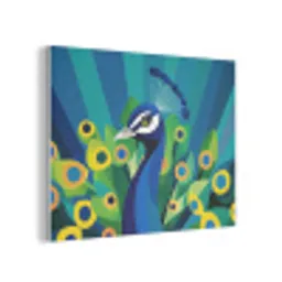 Pauw - Cirkels - Blauw PET vilt klein -3d