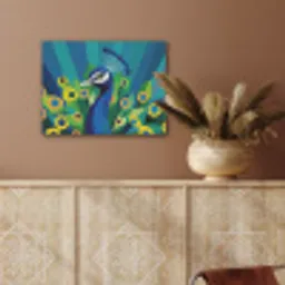 Pauw - Cirkels - Blauw PET vilt klein -sfeer4