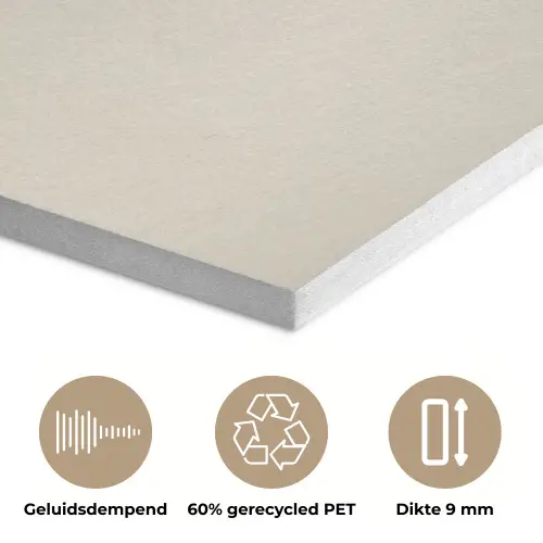 Pinda - Ruw - Beige PET vilt klein -closeup_NL