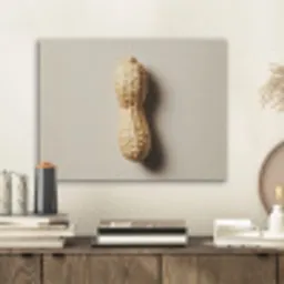 Pinda - Ruw - Beige PET vilt klein -sfeer1