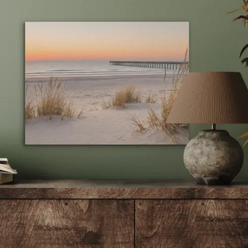 Pier - Zonsondergang - Strand PET vilt klein -sfeer2