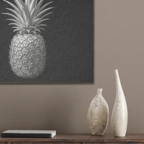Ananas - Gedetailleerd - Bladeren PET vilt klein -sfeer6_closeup