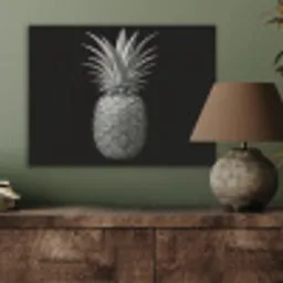 Ananas - Gedetailleerd - Bladeren PET vilt klein -sfeer2