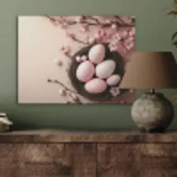 Roze - Bloesems - Eieren PET vilt klein -sfeer2