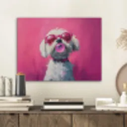 Pink - Hond - Bubbel PET vilt klein -sfeer1