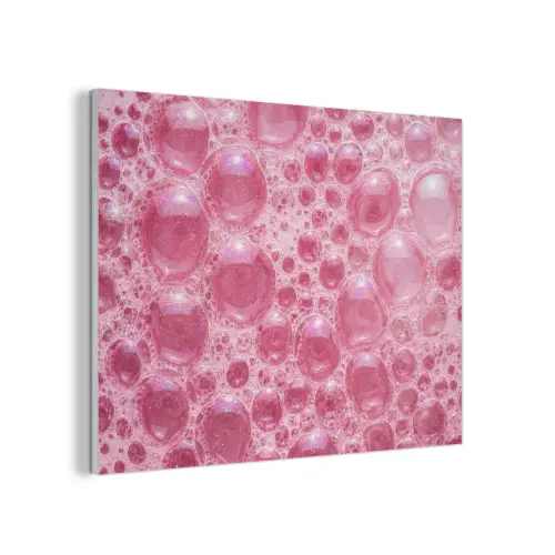 Roze - Schuim - Bubbels PET vilt klein -3d