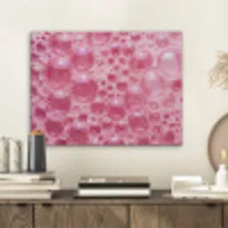 Roze - Schuim - Bubbels PET vilt klein -sfeer1