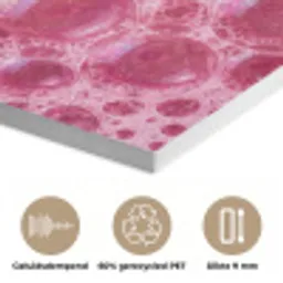 Roze - Schuim - Bubbels PET vilt klein -closeup_NL