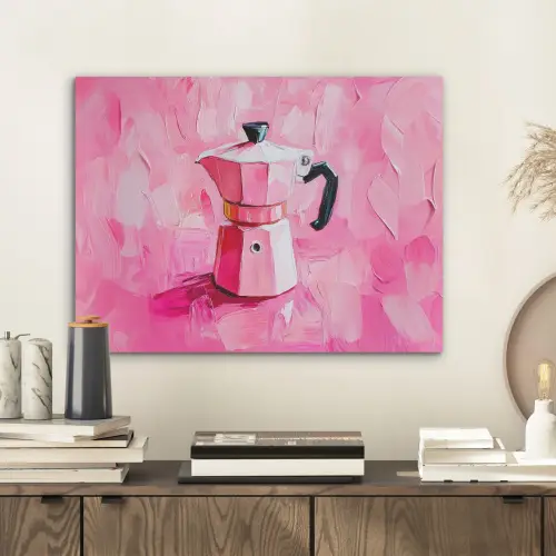 Roze - Verf - Coffee PET vilt klein -sfeer1