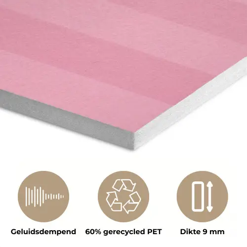 Roze - Gestreept - Belle PET vilt klein -closeup_NL