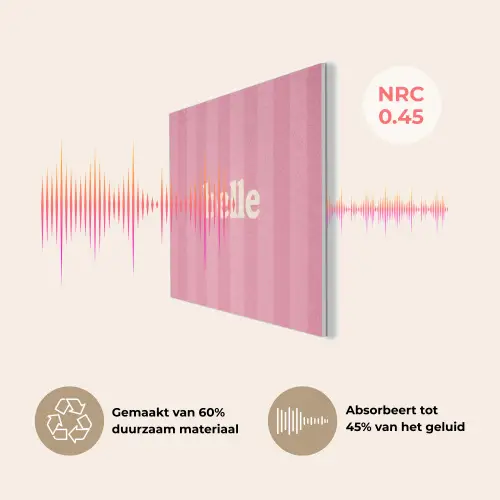 Roze - Gestreept - Belle PET vilt klein -USP_NL