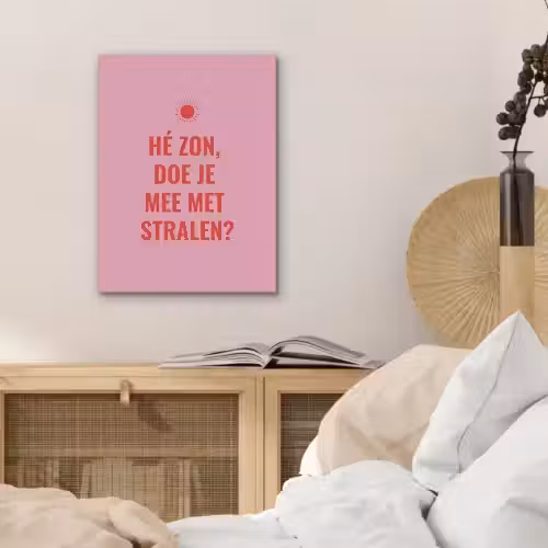 Roze - Zon - Quote PET vilt klein -sfeer3