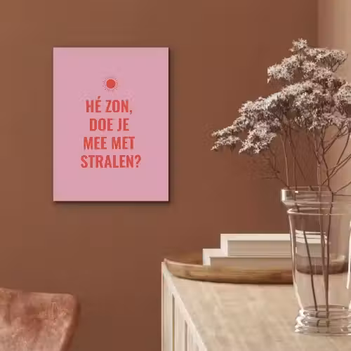 Roze - Zon - Quote PET vilt klein -sfeer4