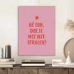 Roze - Zon - Quote PET vilt klein -sfeer1