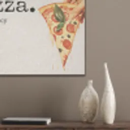 Pizza - Kaas - Pepperoni PET vilt klein -sfeer6_closeup