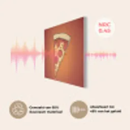Pizza - Kaas - Rood - Pepperoni PET vilt klein -USP_NL