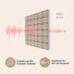 Plaid - Patroon - Beige - Zwart PET vilt klein 837 -USP_NL