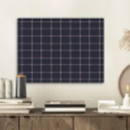 Plaid - Patroon - Blauw - Roze PET vilt klein 837 -sfeer1
