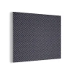 Plaid - Patroon - Visgraad - Blauw PET vilt klein 837 -3d