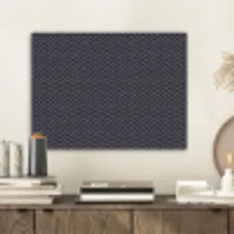 Plaid - Patroon - Visgraad - Blauw PET vilt klein 837 -sfeer1