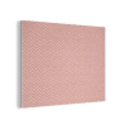 Plaid - Patroon - Visgraad - Roze PET vilt klein 837 -3d