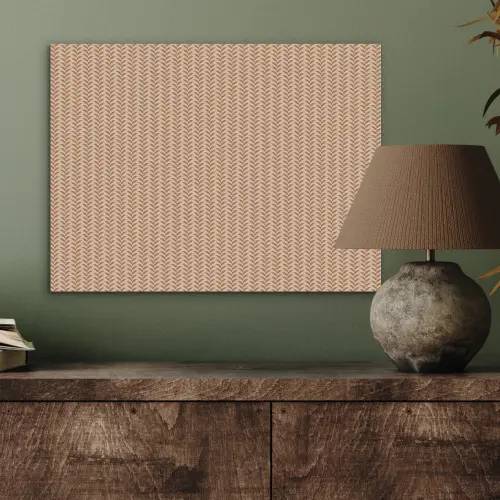 Plaid - Patroon - Bladvorm - Bruin PET vilt klein 837 -sfeer2