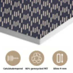 Plaid - Patroon - Ruit - Blauw PET vilt klein 837 -closeup_NL