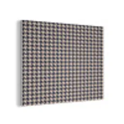Plaid - Patroon - Ruit - Donkerblauw PET vilt klein 837 -3d