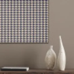 Plaid - Patroon - Ruit - Donkerblauw PET vilt klein 837 -sfeer6_closeup