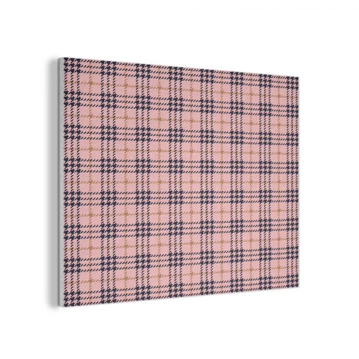 Plaid - Patroon - Schotse - Roze PET vilt klein 837 -3d