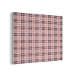 Plaid - Patroon - Schotse - Roze PET vilt klein 837 -3d