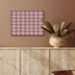 Plaid - Patroon - Schotse - Roze PET vilt klein 837 -sfeer4