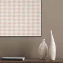 Plaid - Patroon - Vierkant - Beige PET vilt klein 837 -sfeer6_closeup