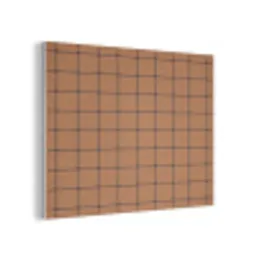 Plaid - Patroon - Vierkant - Bruin PET vilt klein 837 -3d