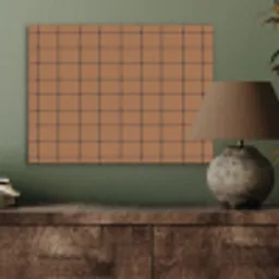 Plaid - Patroon - Vierkant - Bruin PET vilt klein 837 -sfeer2