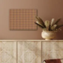 Plaid - Patroon - Vierkant - Bruin PET vilt klein 837 -sfeer4