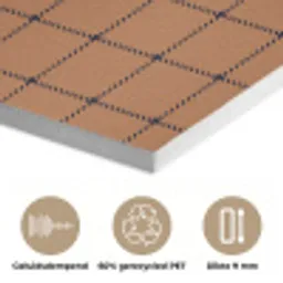 Plaid - Patroon - Vierkant - Bruin PET vilt klein 837 -closeup_NL