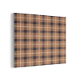 Plaid - Patroon - Vierkant - Bruin PET vilt klein 837 -3d