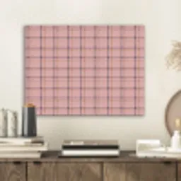 Plaid - Patroon - Gestreept - Roze PET vilt klein 837 -sfeer1