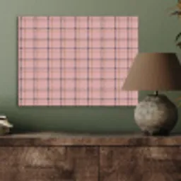 Plaid - Patroon - Gestreept - Roze PET vilt klein 837 -sfeer2
