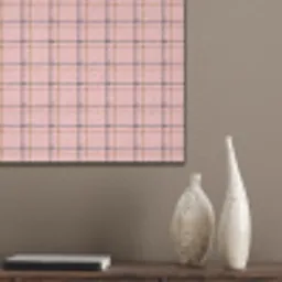 Plaid - Patroon - Gestreept - Roze PET vilt klein 837 -sfeer6_closeup