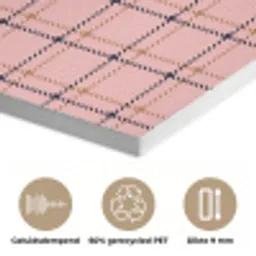 Plaid - Patroon - Gestreept - Roze PET vilt klein 837 -closeup_NL