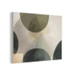 Vlakken - Abstract - Beige - Cirkels PET vilt klein -3d