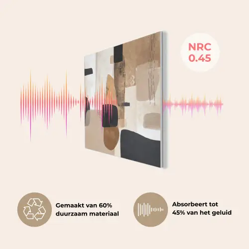 Vlakken - Abstract - Zwart - Strepen PET vilt klein -USP_NL