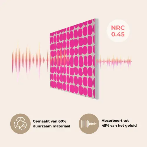 Stippen - Patroon - Roze PET vilt klein 837 -USP_NL
