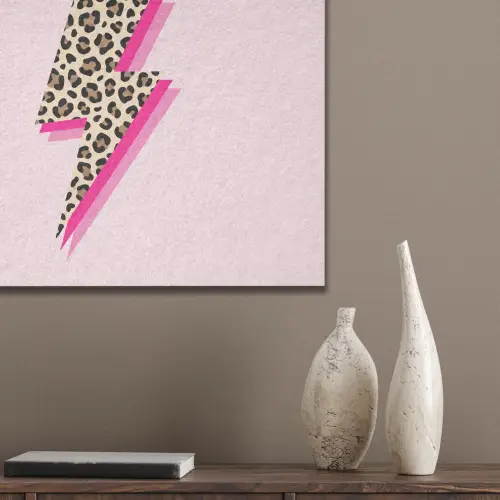 Stippen - Roze - Bliksem PET vilt klein -sfeer6_closeup