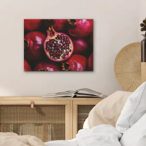 Granaatappel - Rood - Fruit PET vilt klein -sfeer3