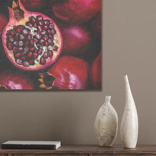 Granaatappel - Rood - Fruit PET vilt klein -sfeer6_closeup