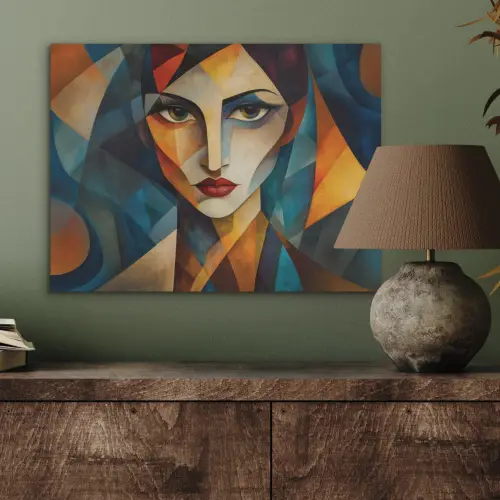 Portret - Abstract - Vormen PET vilt klein -sfeer2